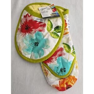 Fiesta Oven Mitt and Pot Holder Set New Summer Floral NEW